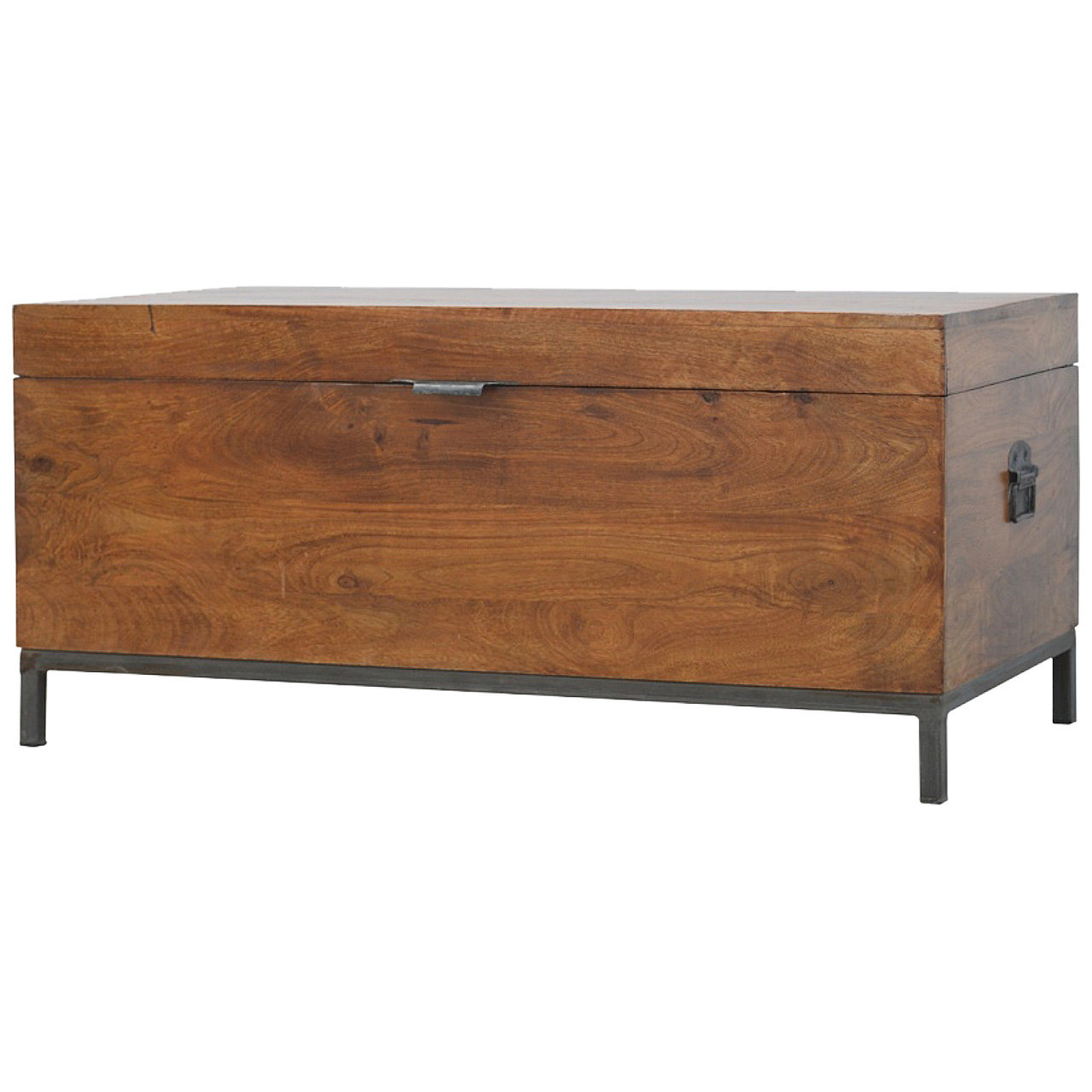 Industrial Wooden Storage Box - Image 2