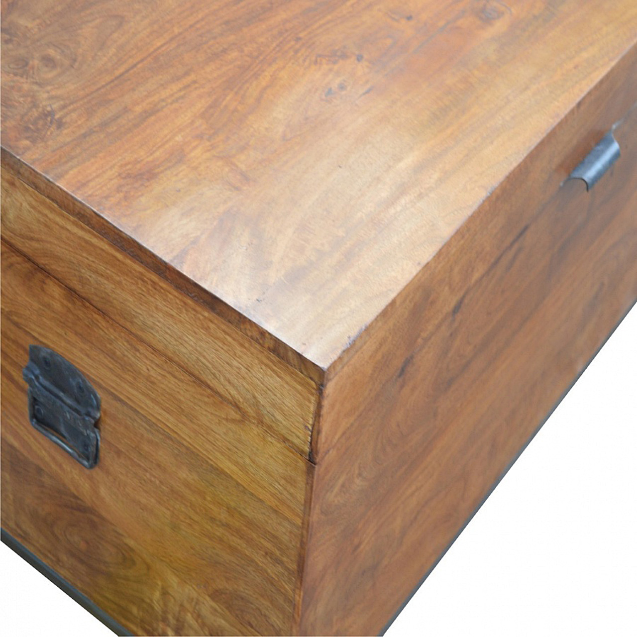 Industrial Wooden Storage Box - Image 4