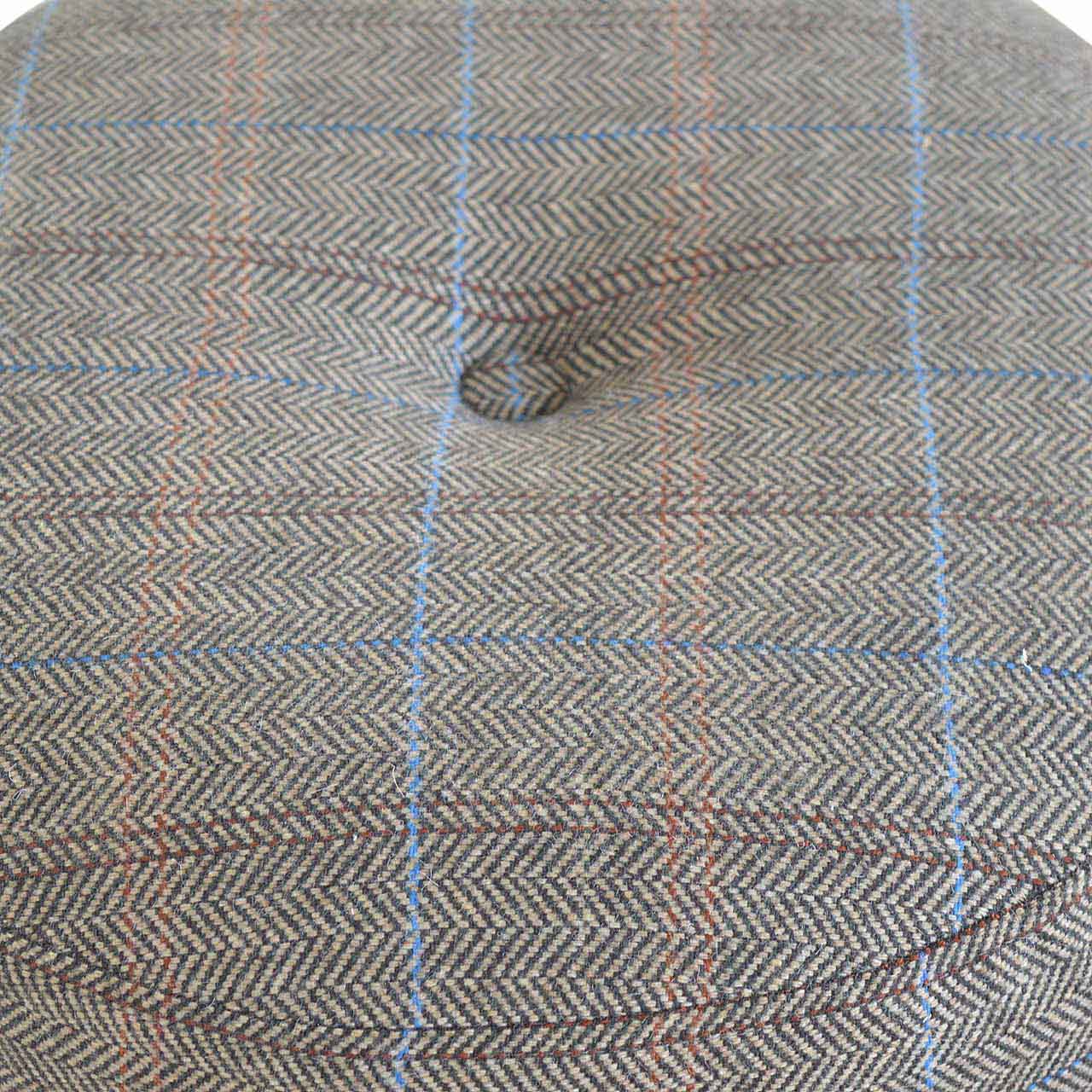 Tripod Stool with Tweed Seat Pad - Image 2