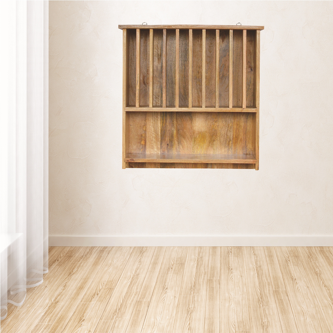 Floating Plate Rack with Shelf - Image 3