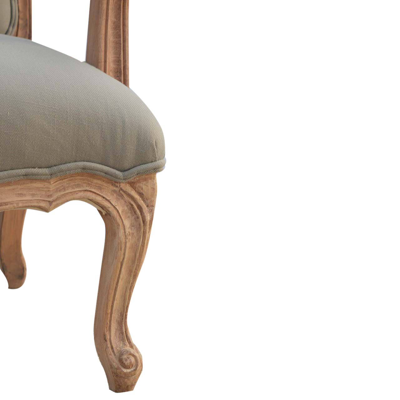 French Style Upholstered Armchair - Image 4