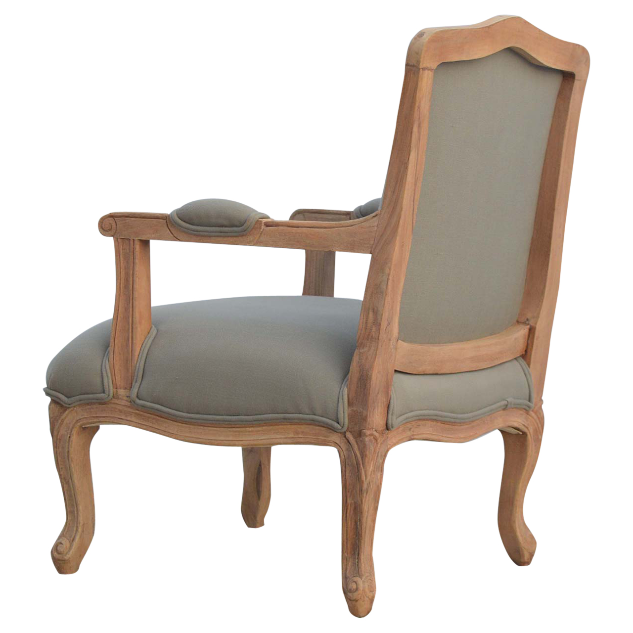 French Style Upholstered Armchair - Image 6