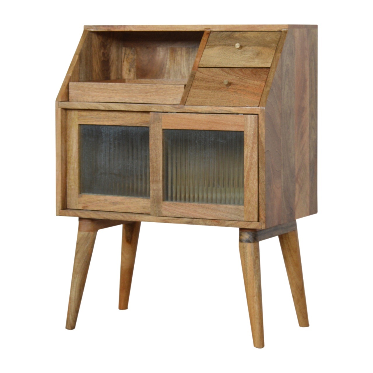 Multi Drawer Glass Bedside - Image 3