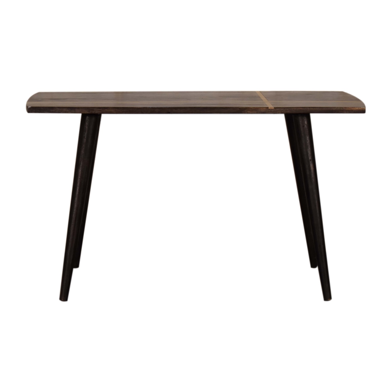 Ash Black Brass Inlay Coffee Table - Image 2