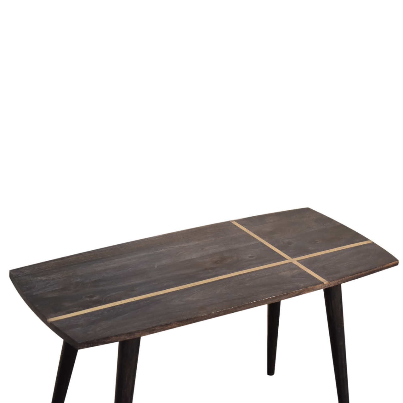 Ash Black Brass Inlay Coffee Table - Image 7
