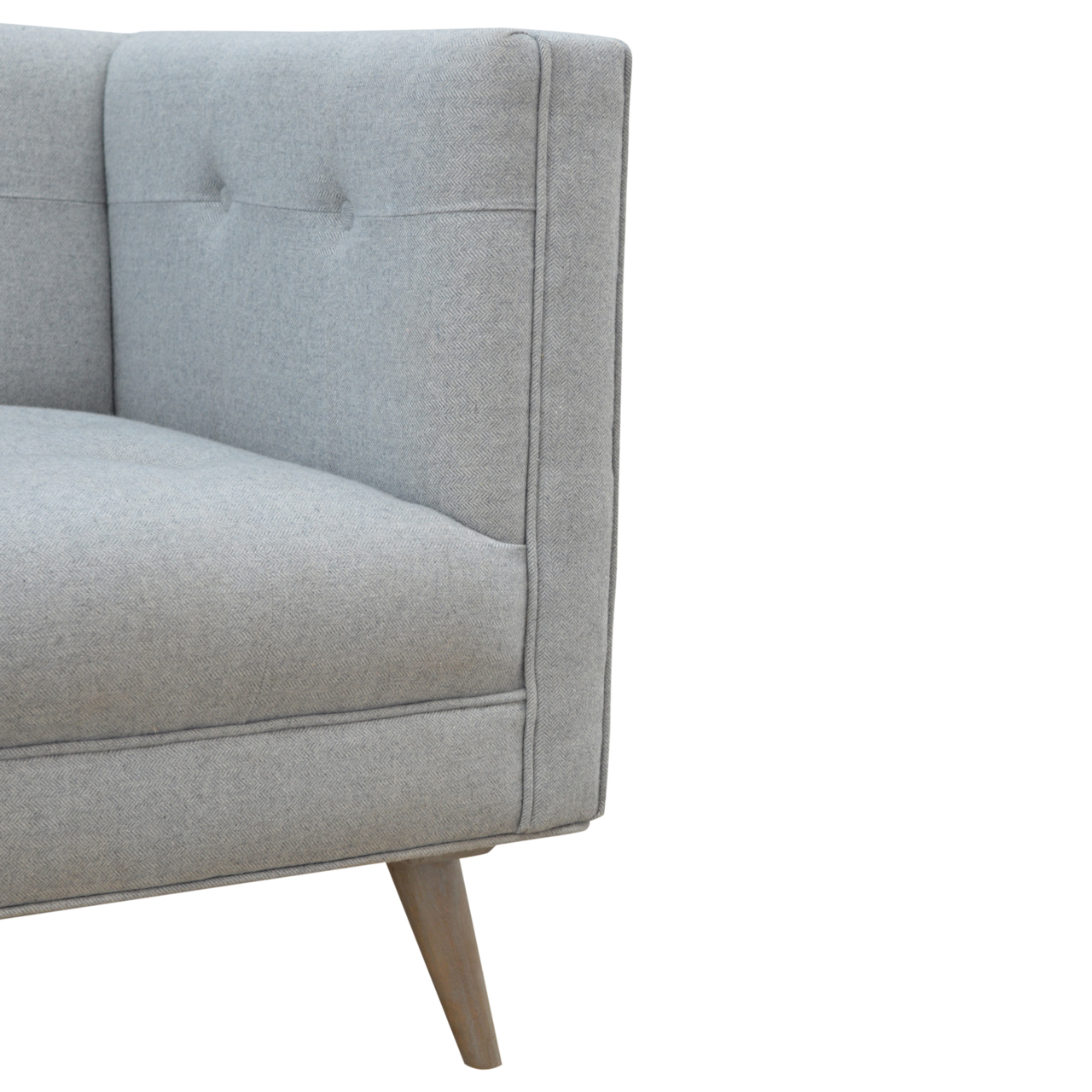 Grey Tweed Armchair - Image 5