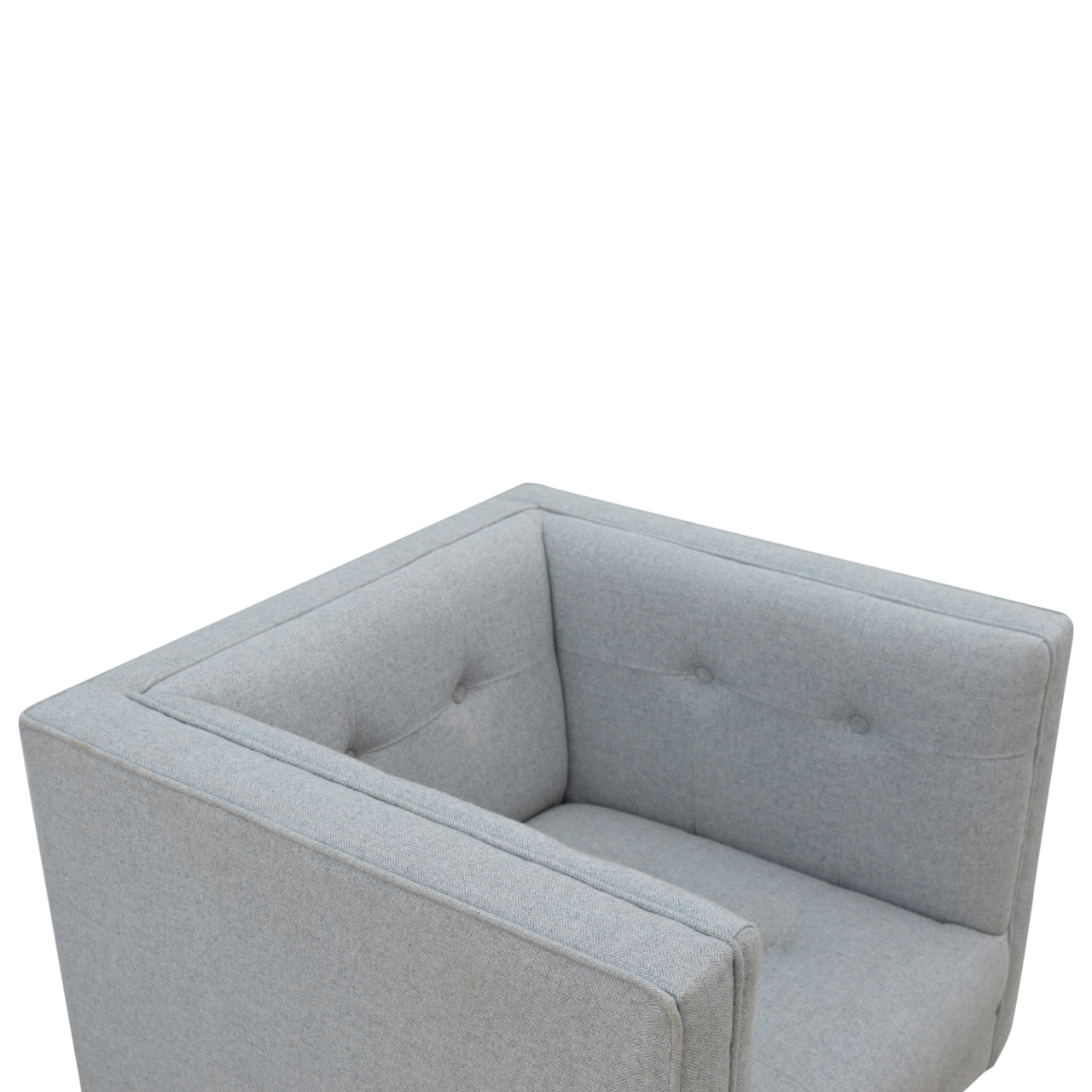 Grey Tweed Armchair - Image 7