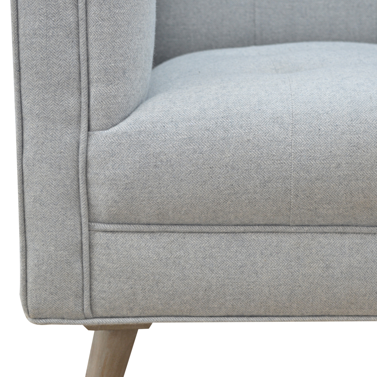 Grey Tweed Armchair - Image 8