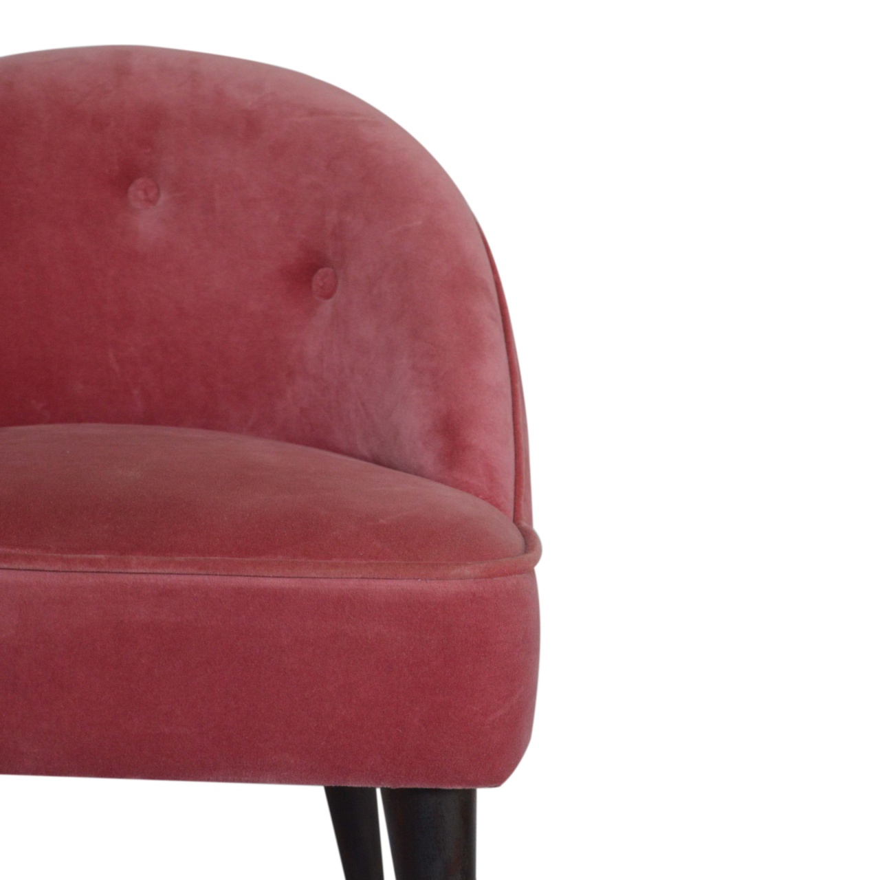 Pink Velvet Deep Button Chair - Image 5