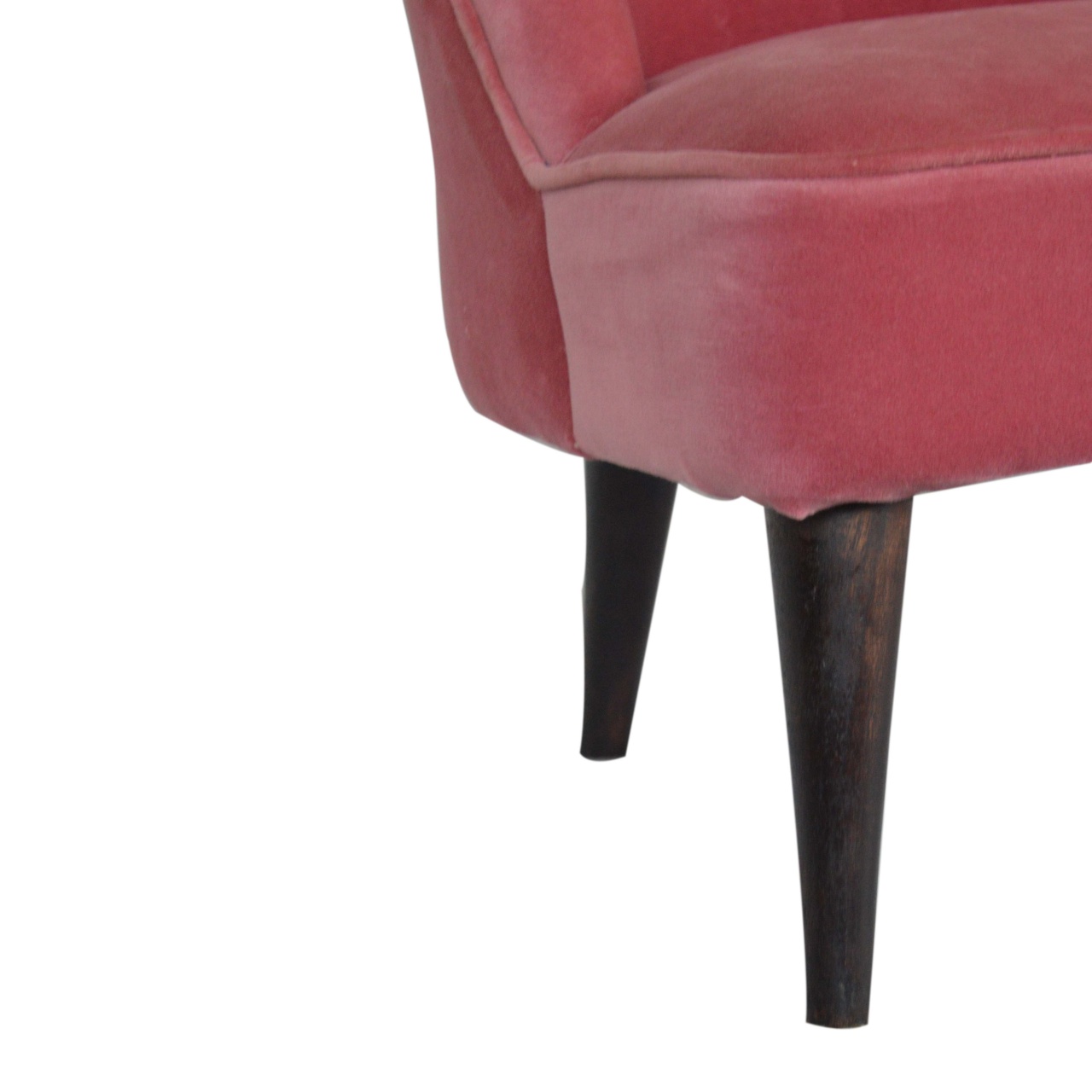 Pink Velvet Deep Button Chair - Image 7
