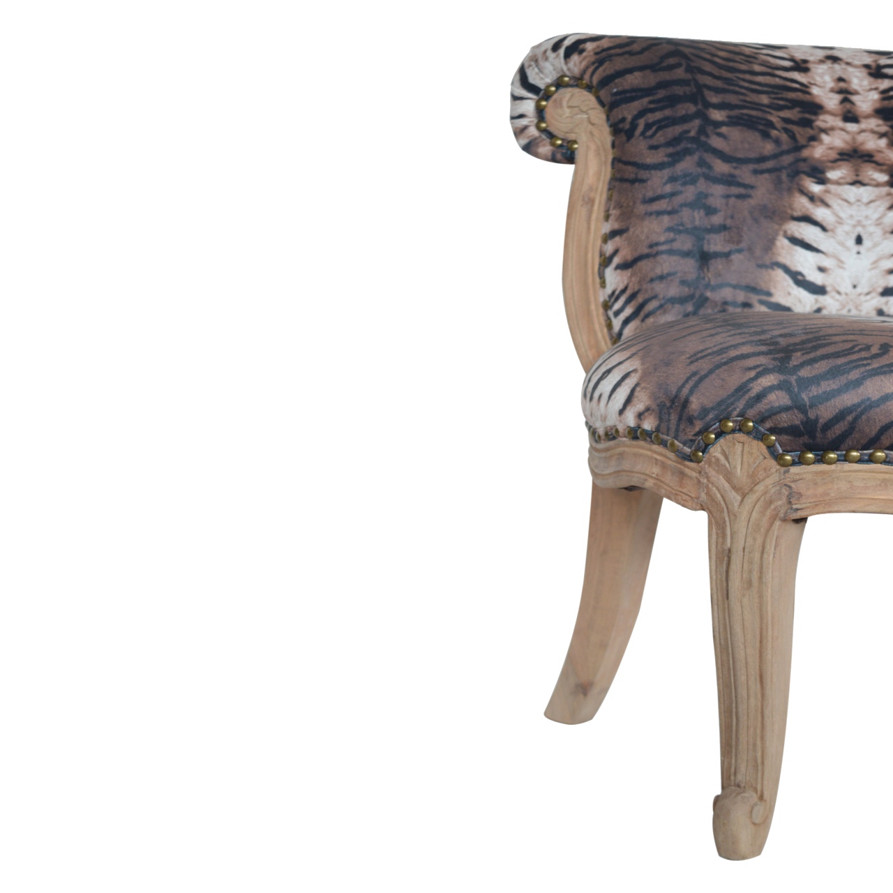 Tiger Printed Studded Chair - Image 5