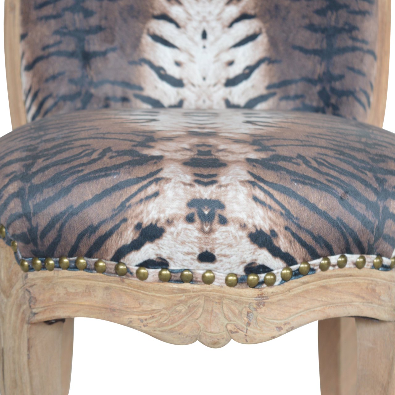 Tiger Printed Studded Chair - Image 6