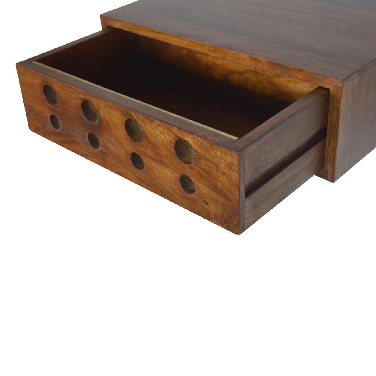 Floating Cut out Brass Bedside - Image 6