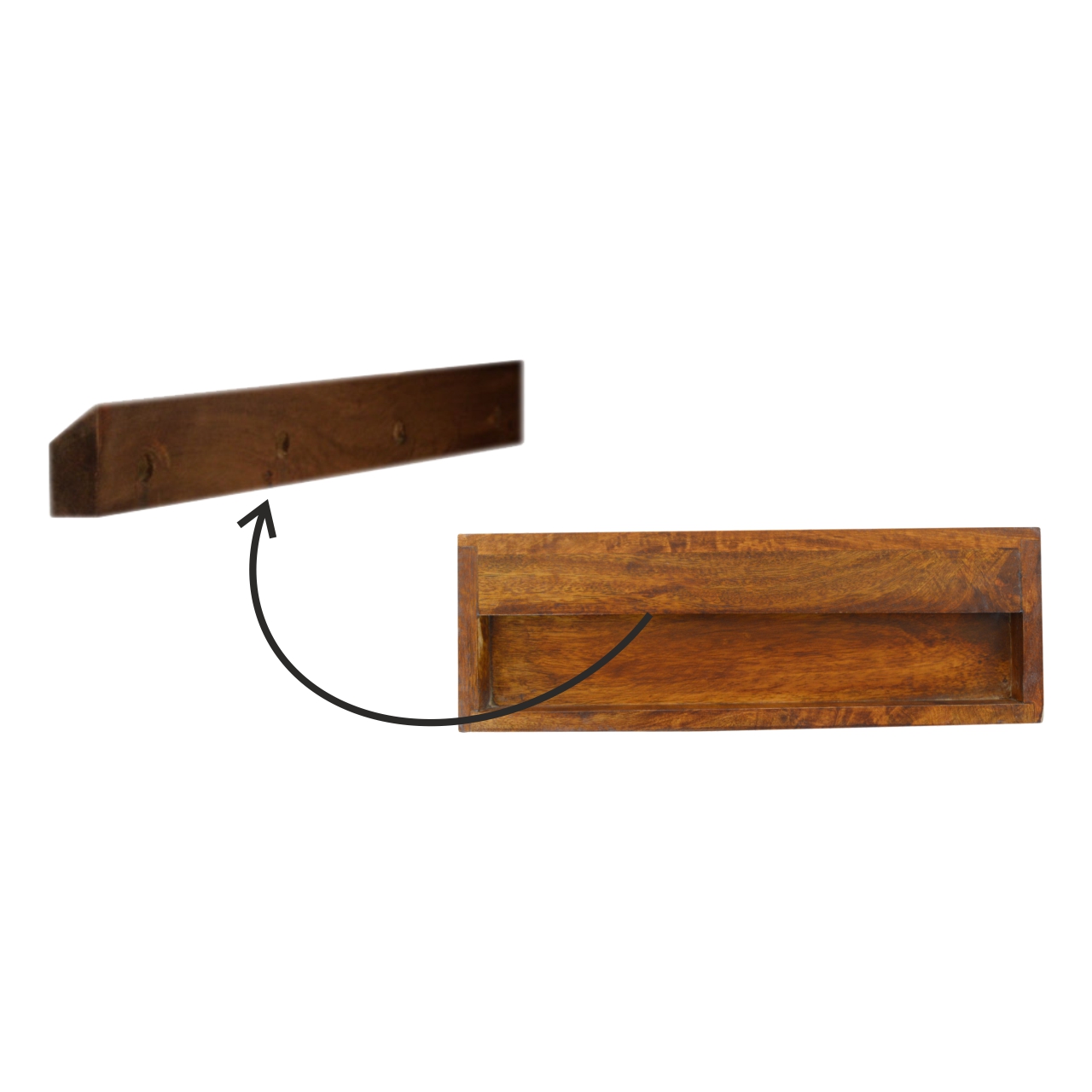 Floating Cut out Brass Bedside - Image 9