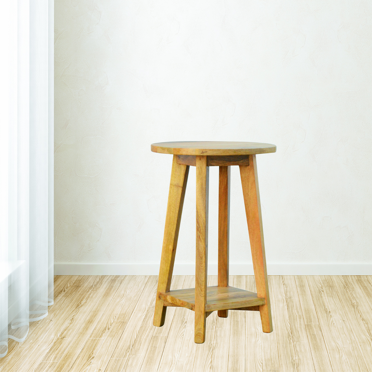 Oak-ish Bar Stool - Image 7