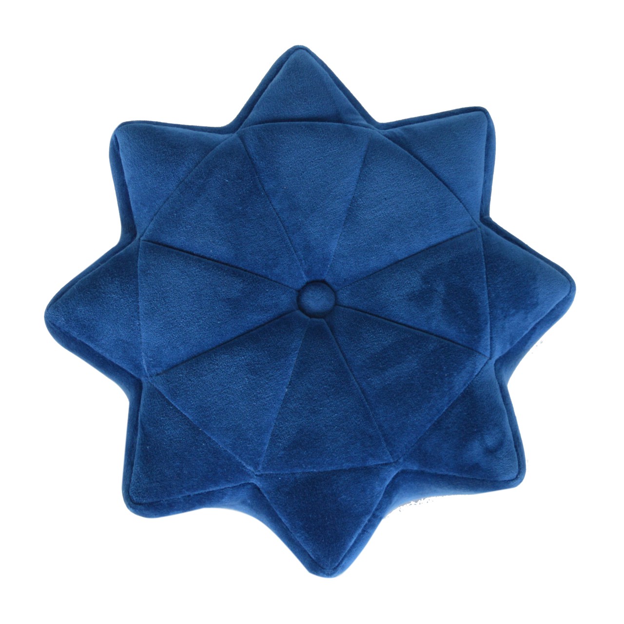 Blue Velvet Star Footstool - Image 3