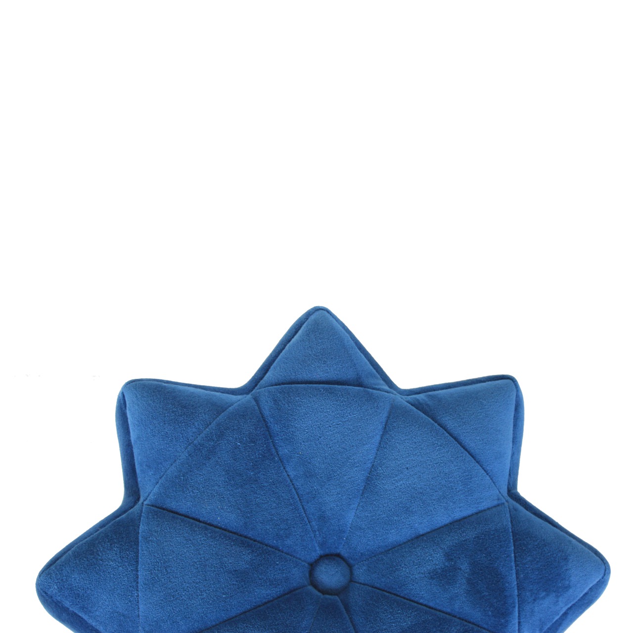 Blue Velvet Star Footstool - Image 5