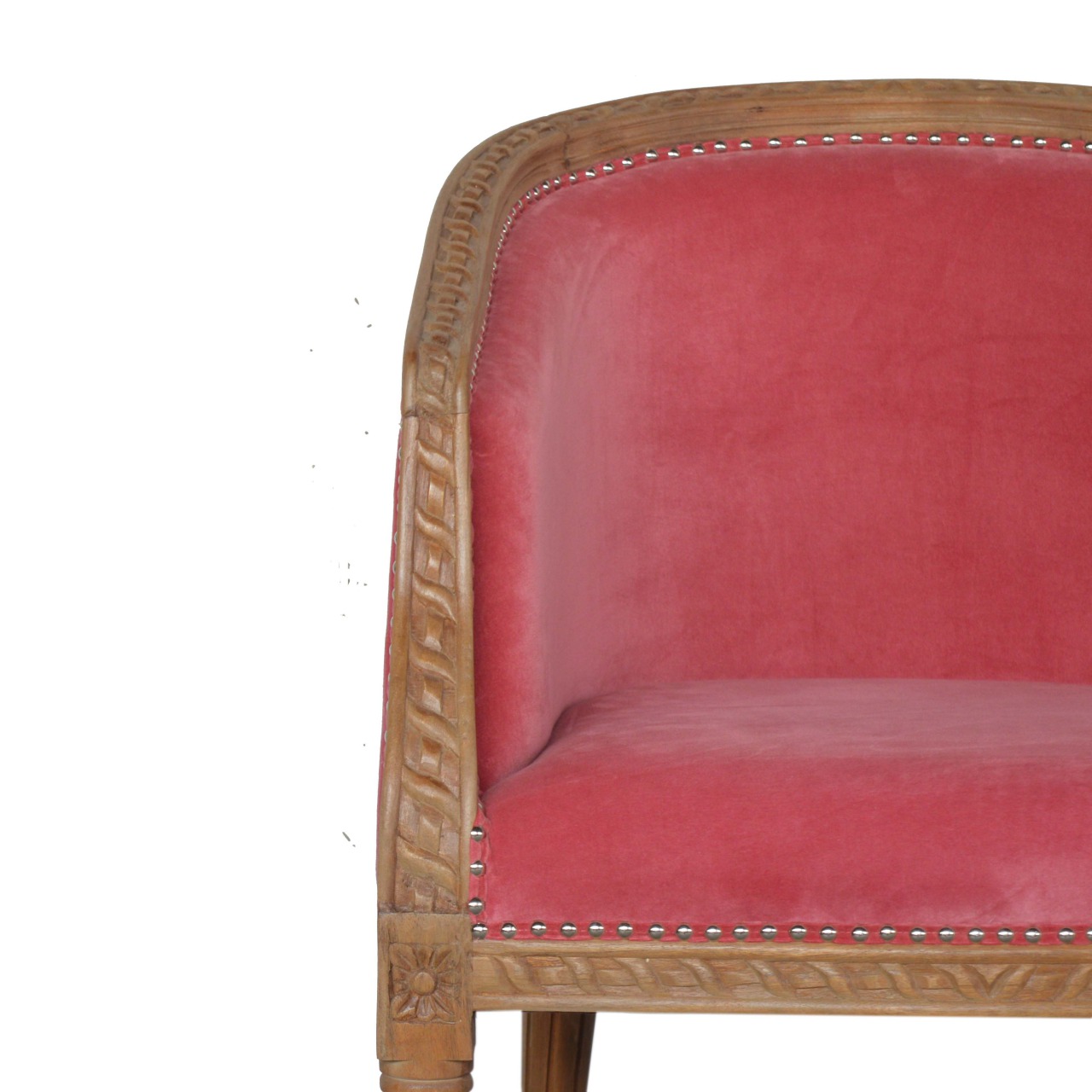 Pink Velvet Occasional Chair - Image 5