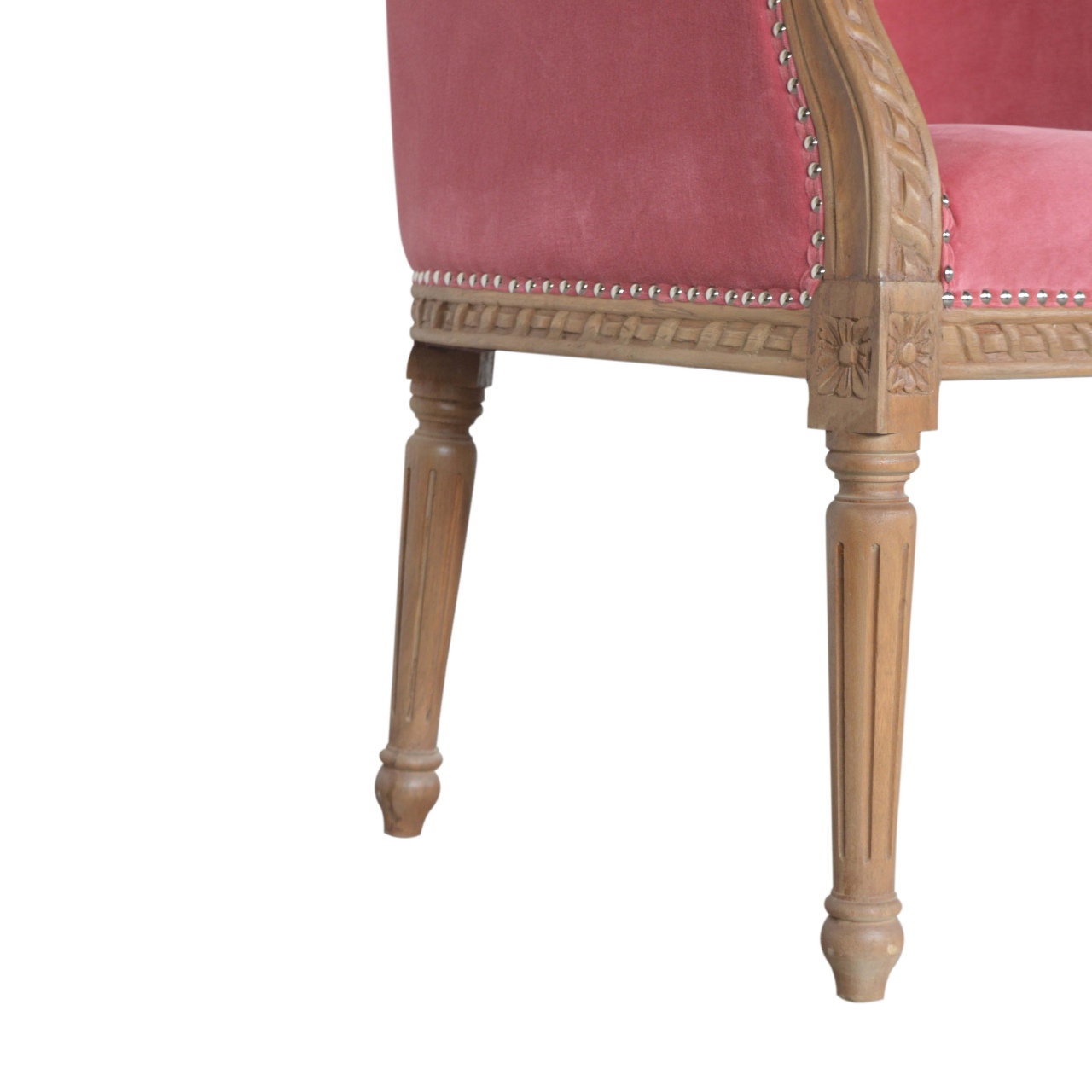 Pink Velvet Occasional Chair - Image 8