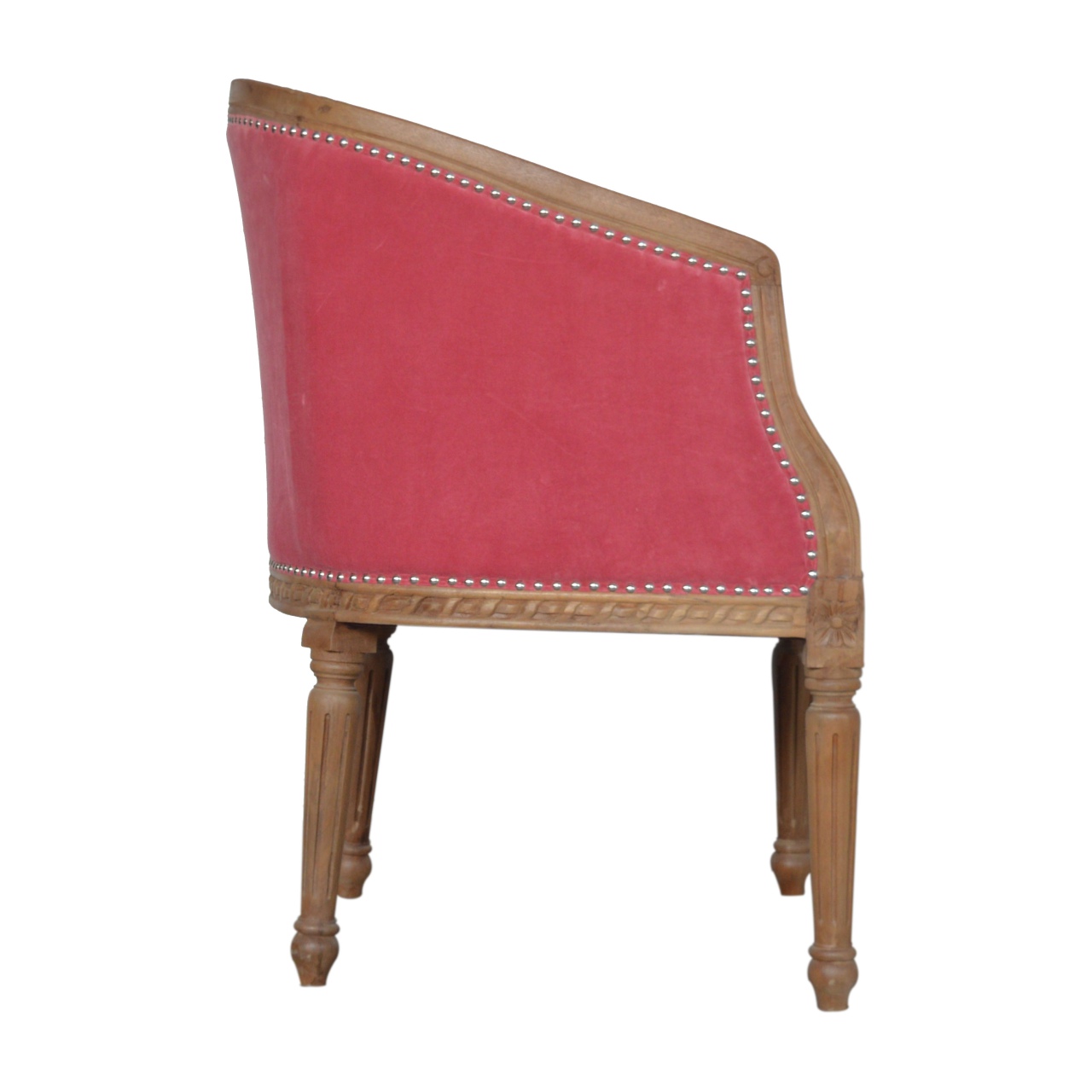 Pink Velvet Occasional Chair - Image 9