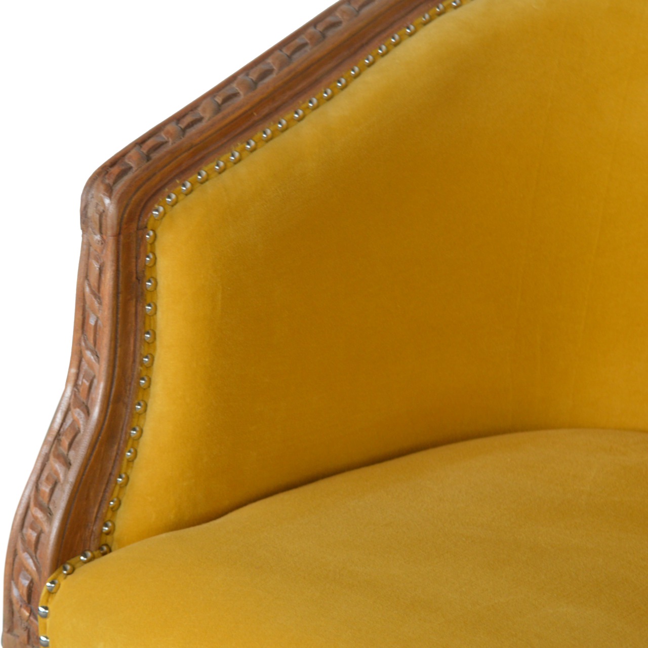 Mustard Velvet Occasional Chair - Image 7