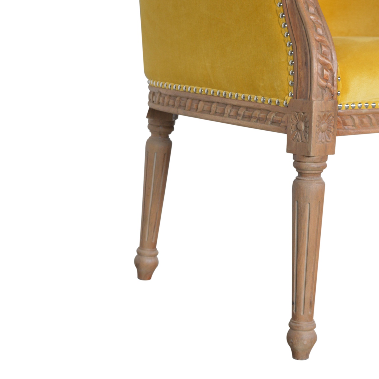 Mustard Velvet Occasional Chair - Image 8
