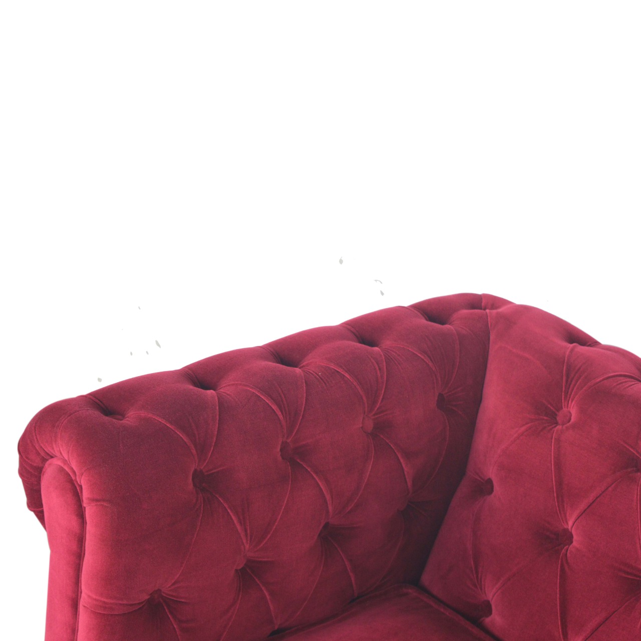 Wine Red Chesterfield Armchair - Image 7