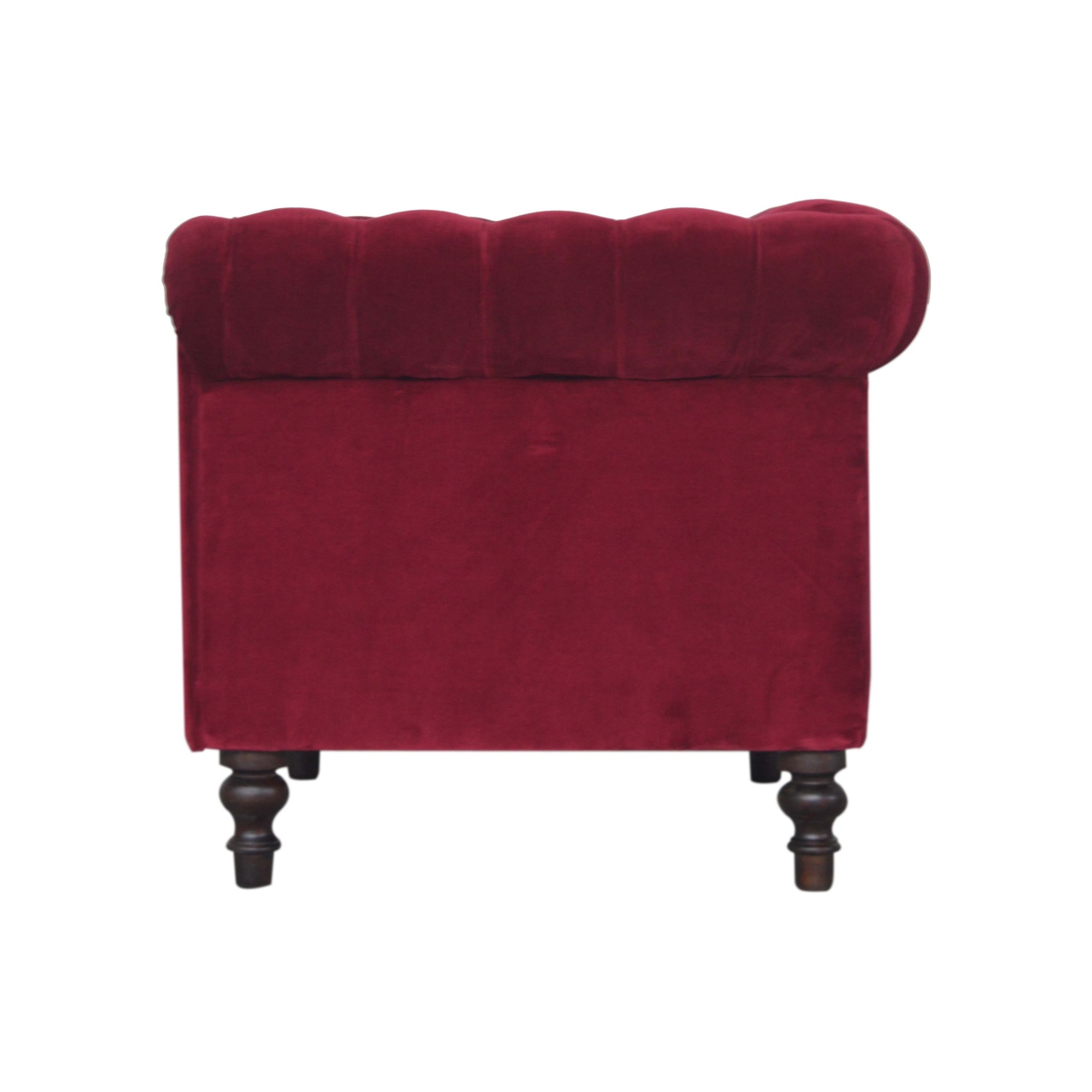 Wine Red Chesterfield Armchair - Image 9
