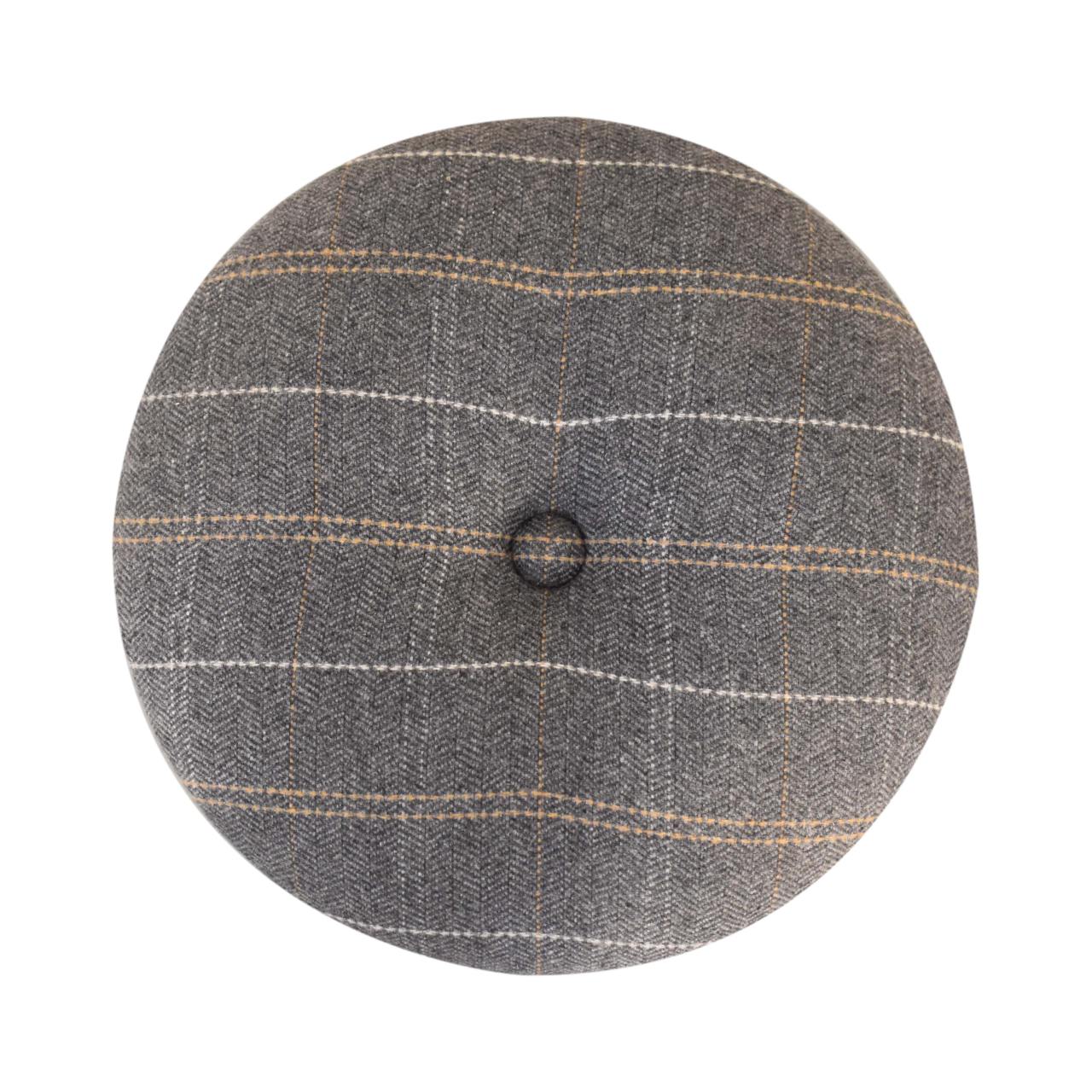 Tweed Patterned Footstool - Image 6