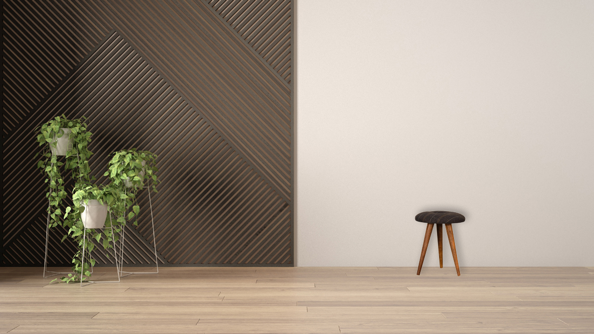 Tweed Patterned Footstool - Image 9