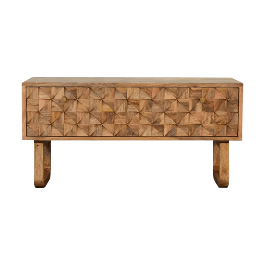 'U' Oak-ish Pineapple Bench - Image 10