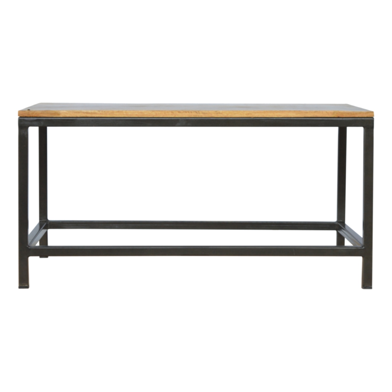 Iron Base Rectangular Coffee Table