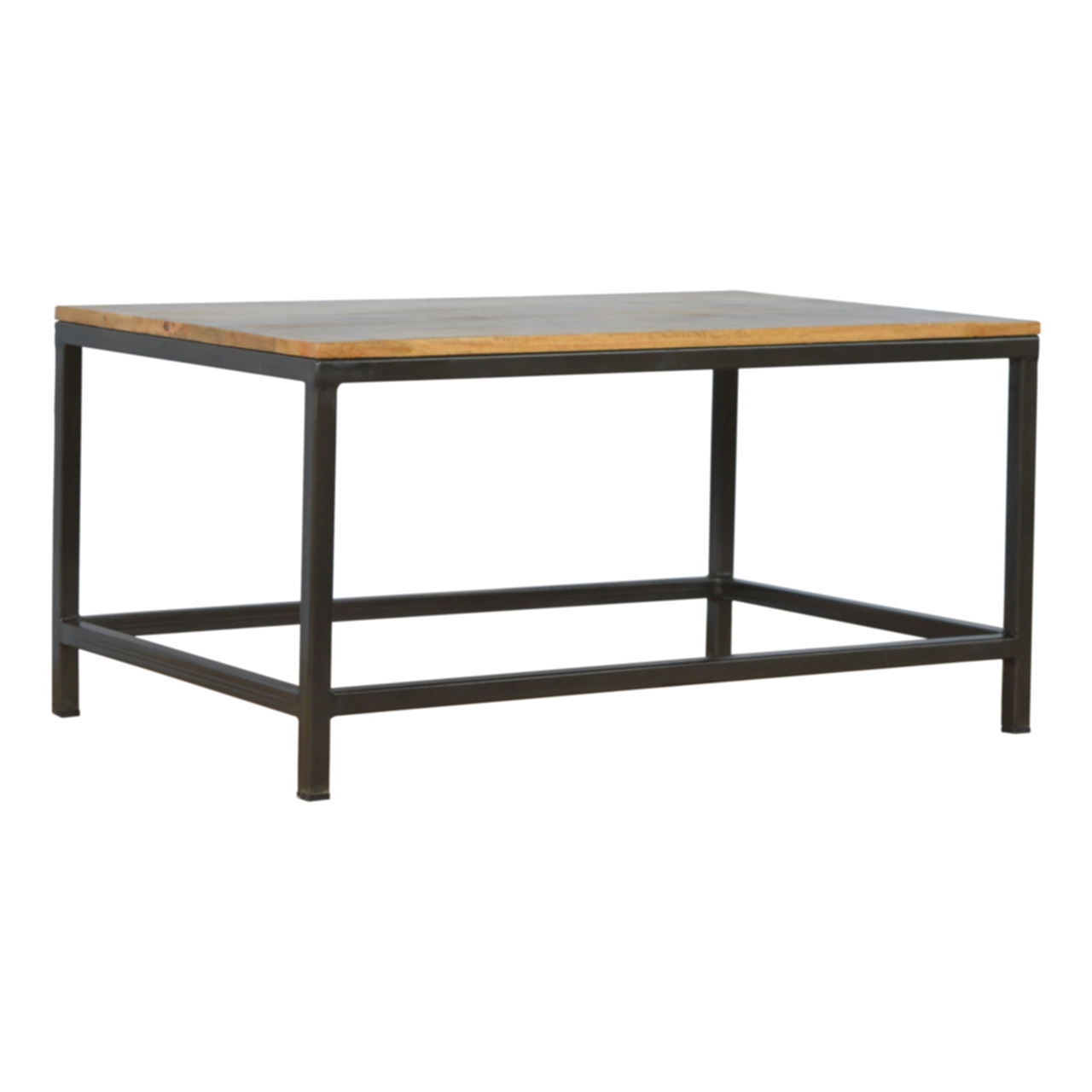 Iron Base Rectangular Coffee Table - Image 2