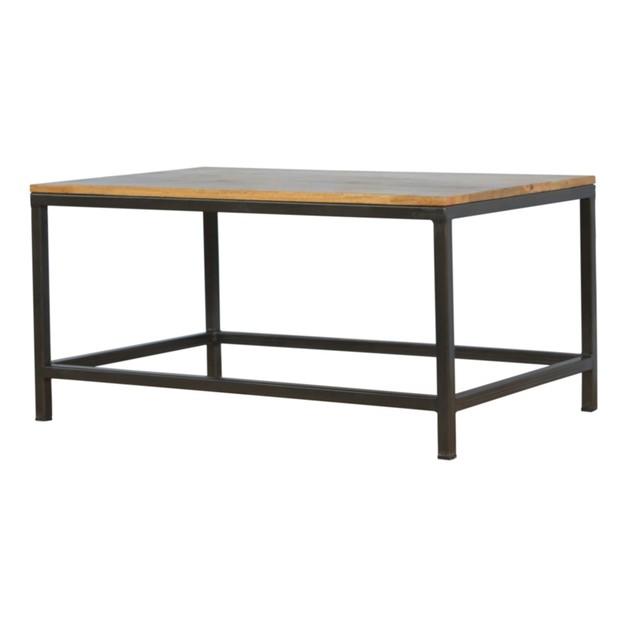 Iron Base Rectangular Coffee Table - Image 3