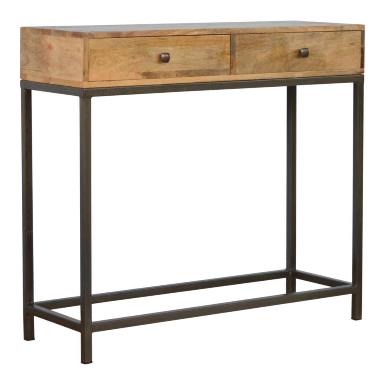 Iron Base Console Table with 2 Drawers - Image 2