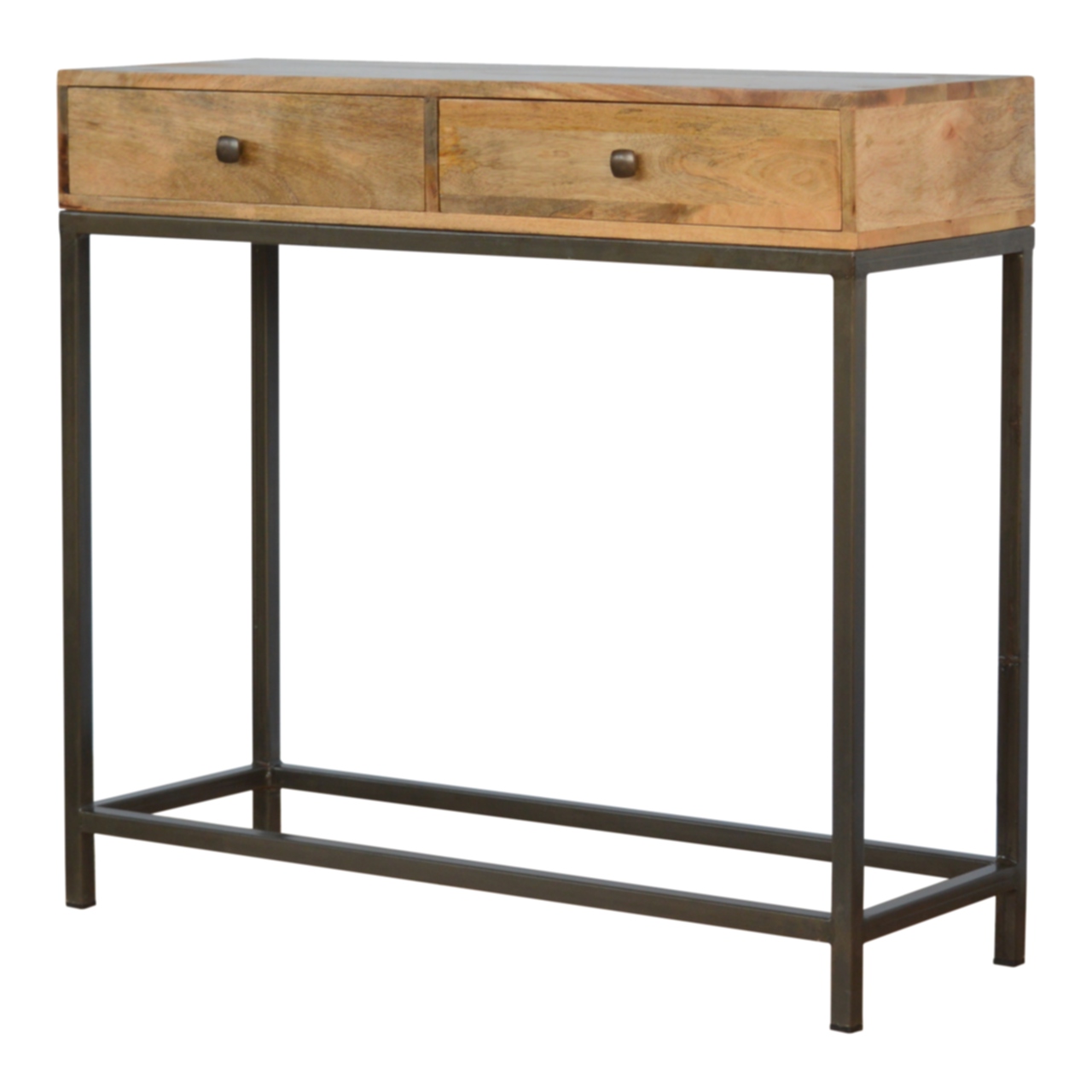Iron Base Console Table with 2 Drawers - Image 3
