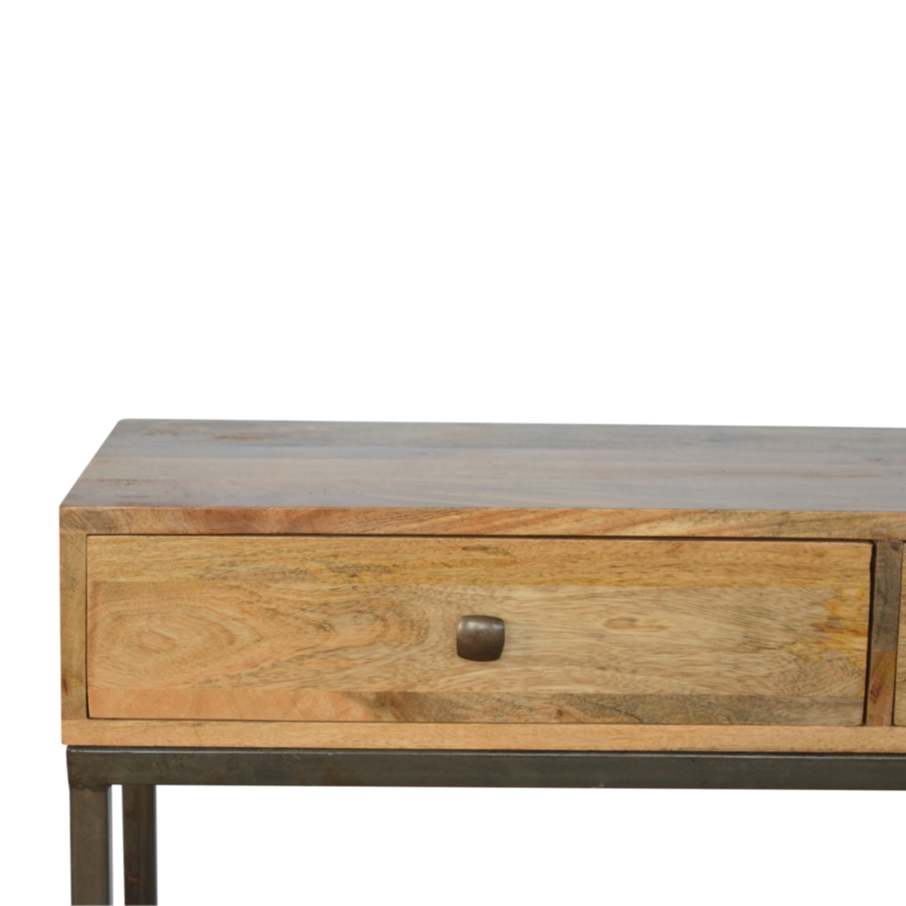 Iron Base Console Table with 2 Drawers - Image 4