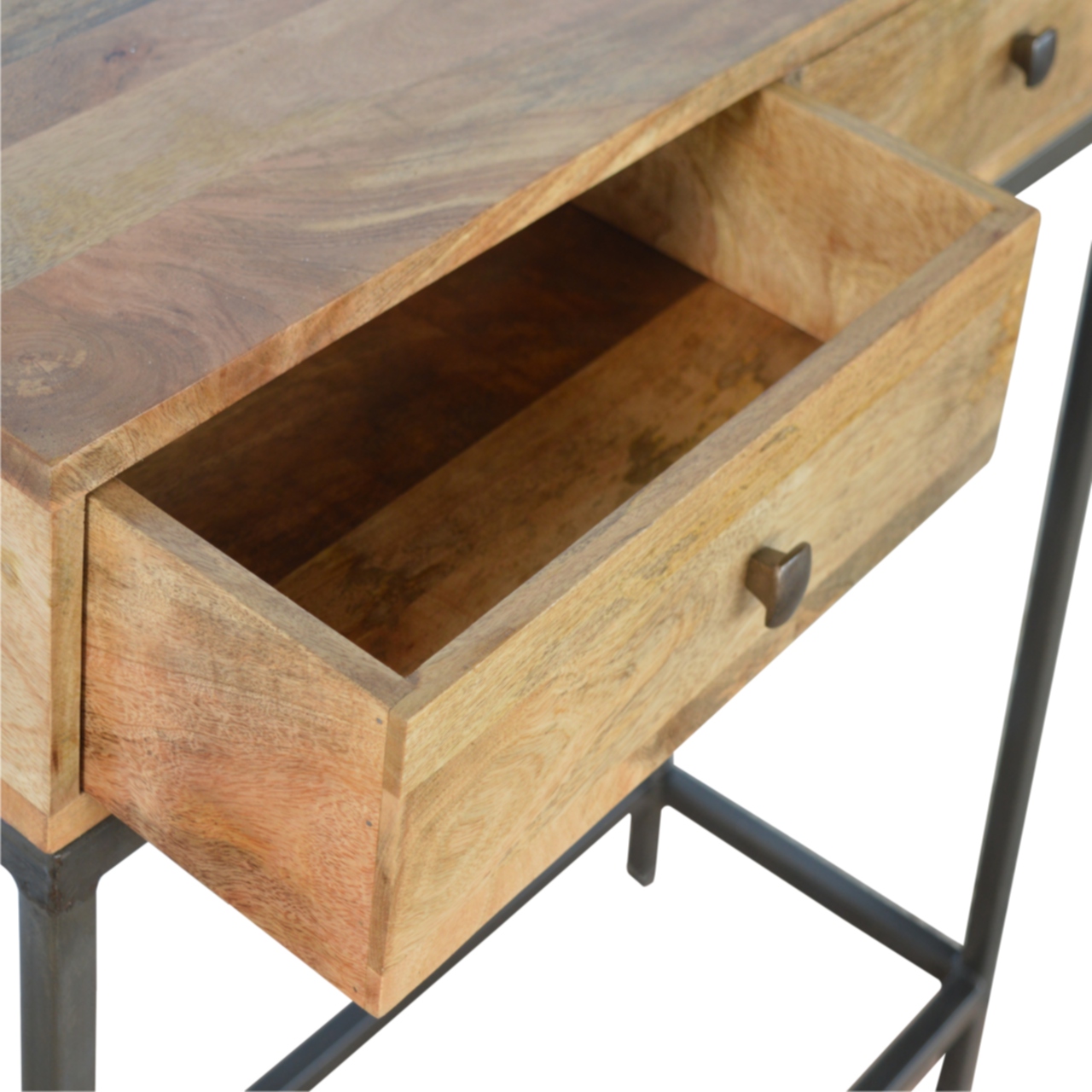 Iron Base Console Table with 2 Drawers - Image 5