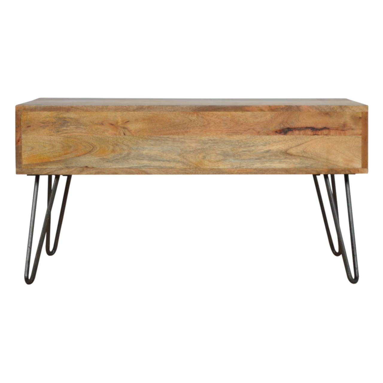 Iron Base Coffee Table with 2 Drawers - Image 9