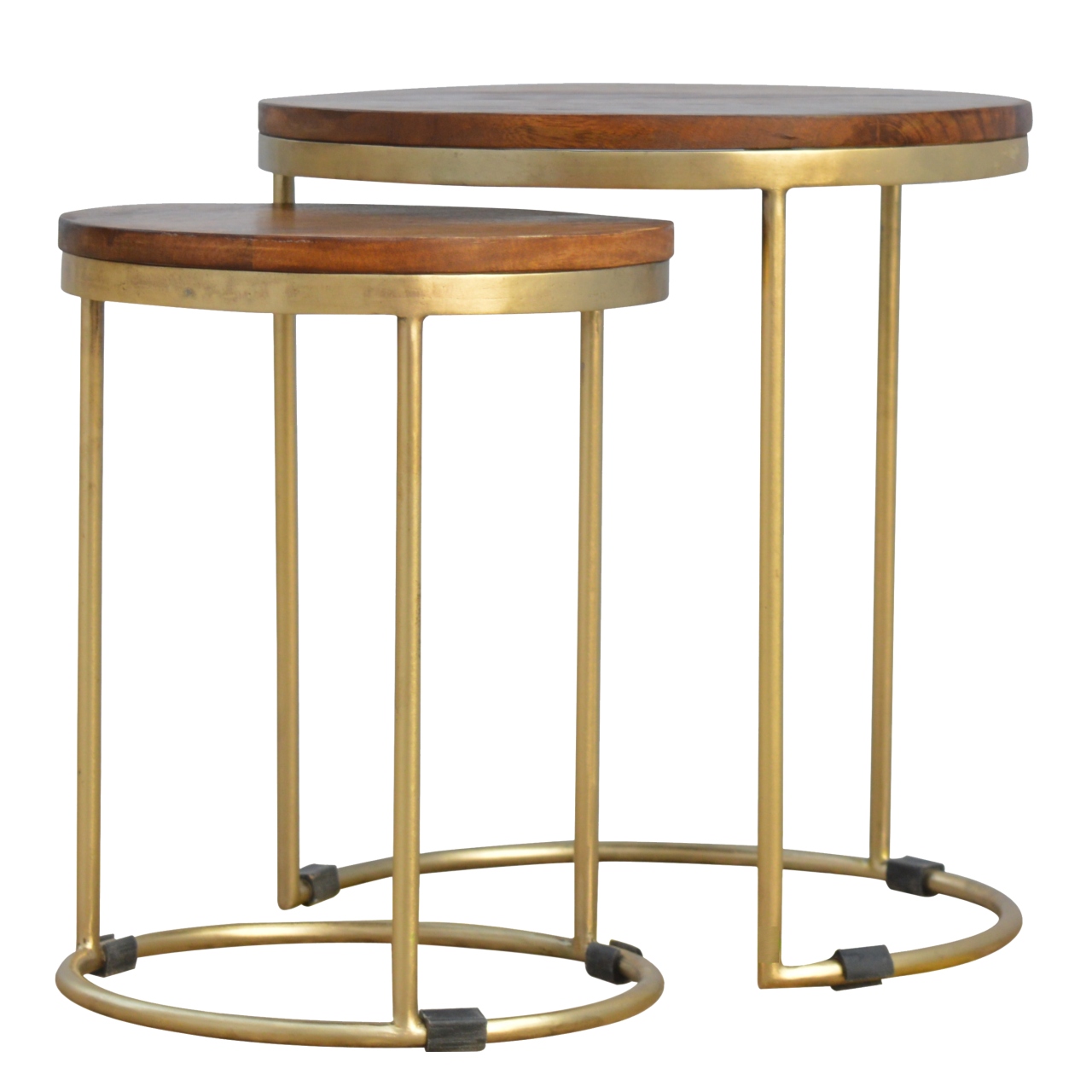 Golden Nesting Stool of 2 - Image 3
