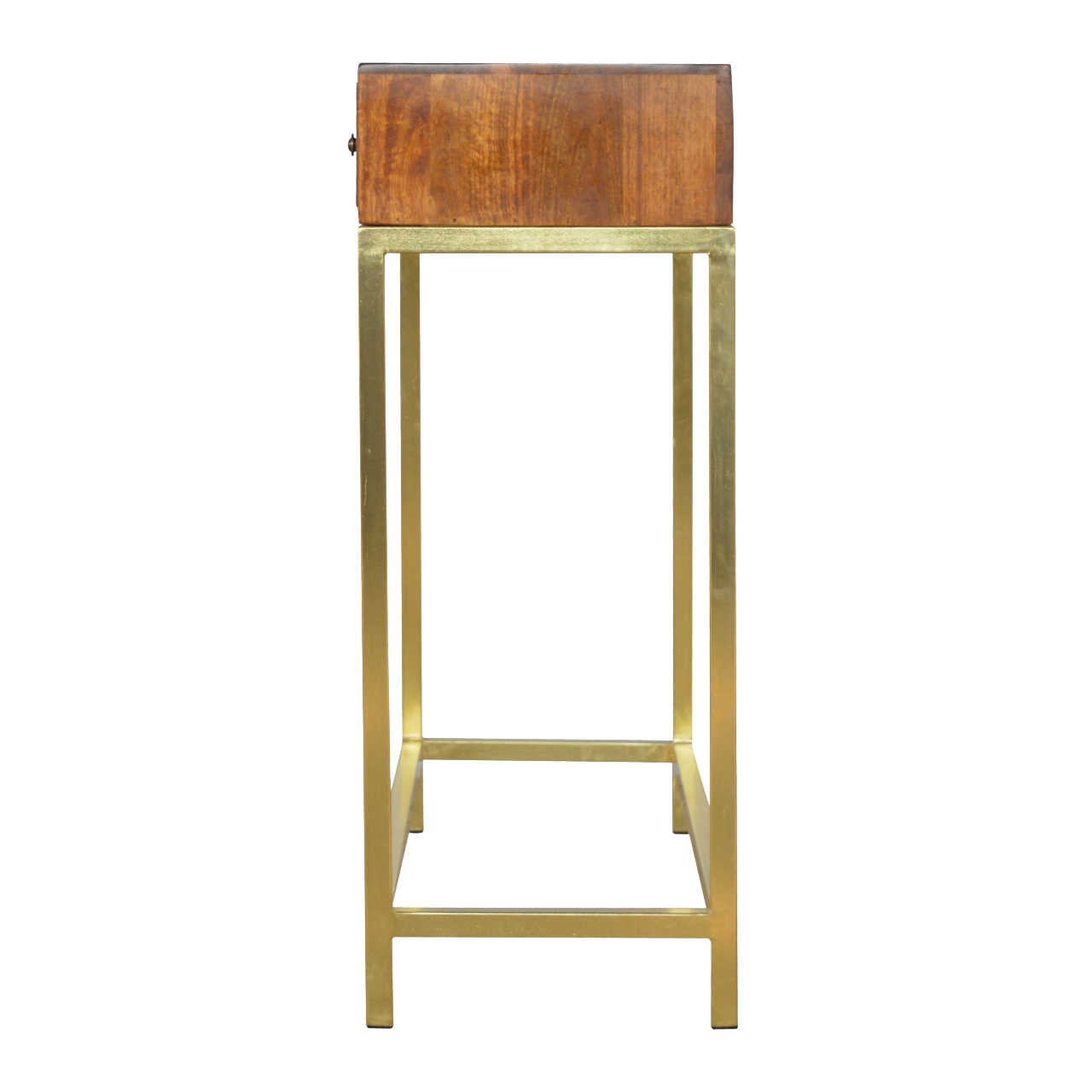 Industrial 2 Drawer Console Table with Iron Base - Image 8