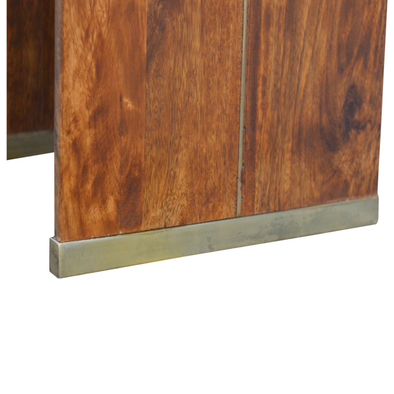 Chestnut End Table with Gold Inlay - Image 4