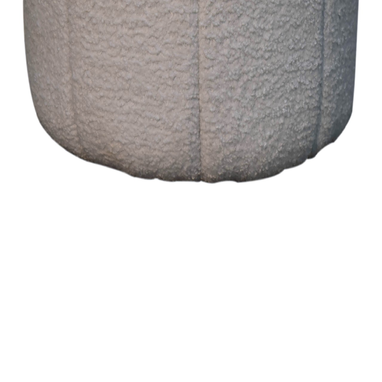 White Boucle Circus Footstool - Image 7
