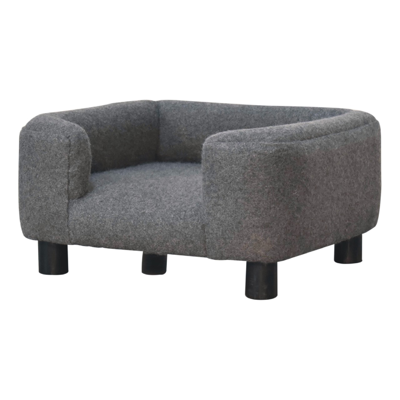 Mini Battleship Tweed Pet Sofa Bed - Image 3