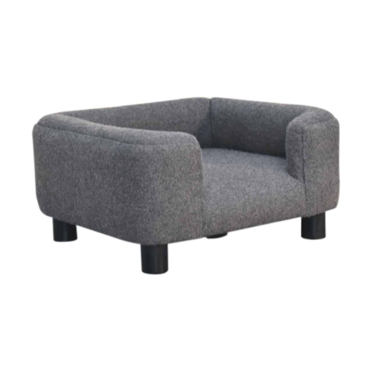 Mini Battleship Tweed Pet Sofa Bed - Image 4