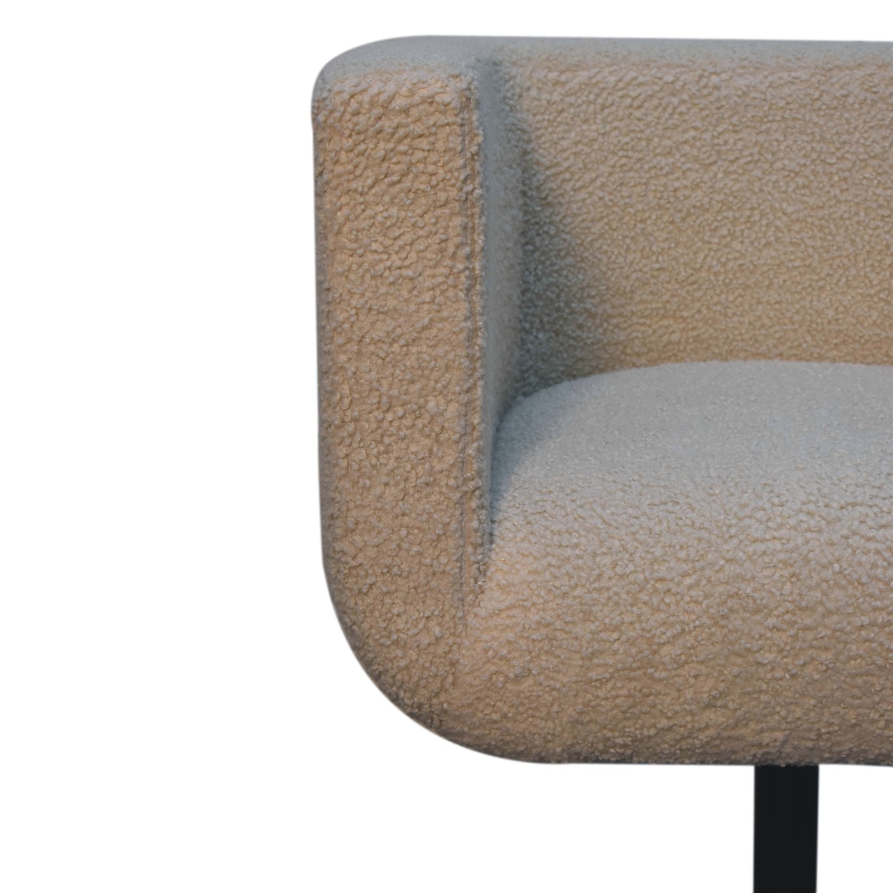 Cream Boucle Swivel Chair - Image 5