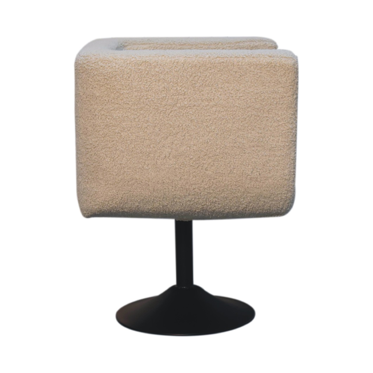 Cream Boucle Swivel Chair - Image 9