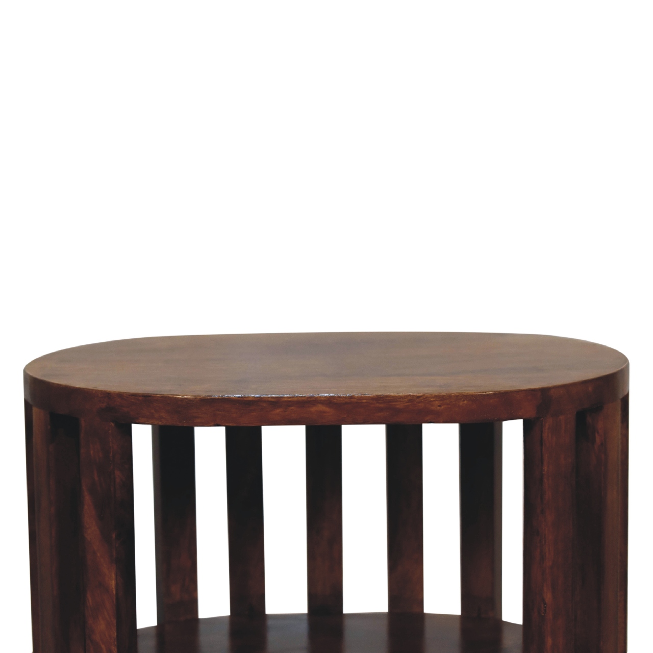 Ariella Double Shelf Chestnut Bedside - Image 5