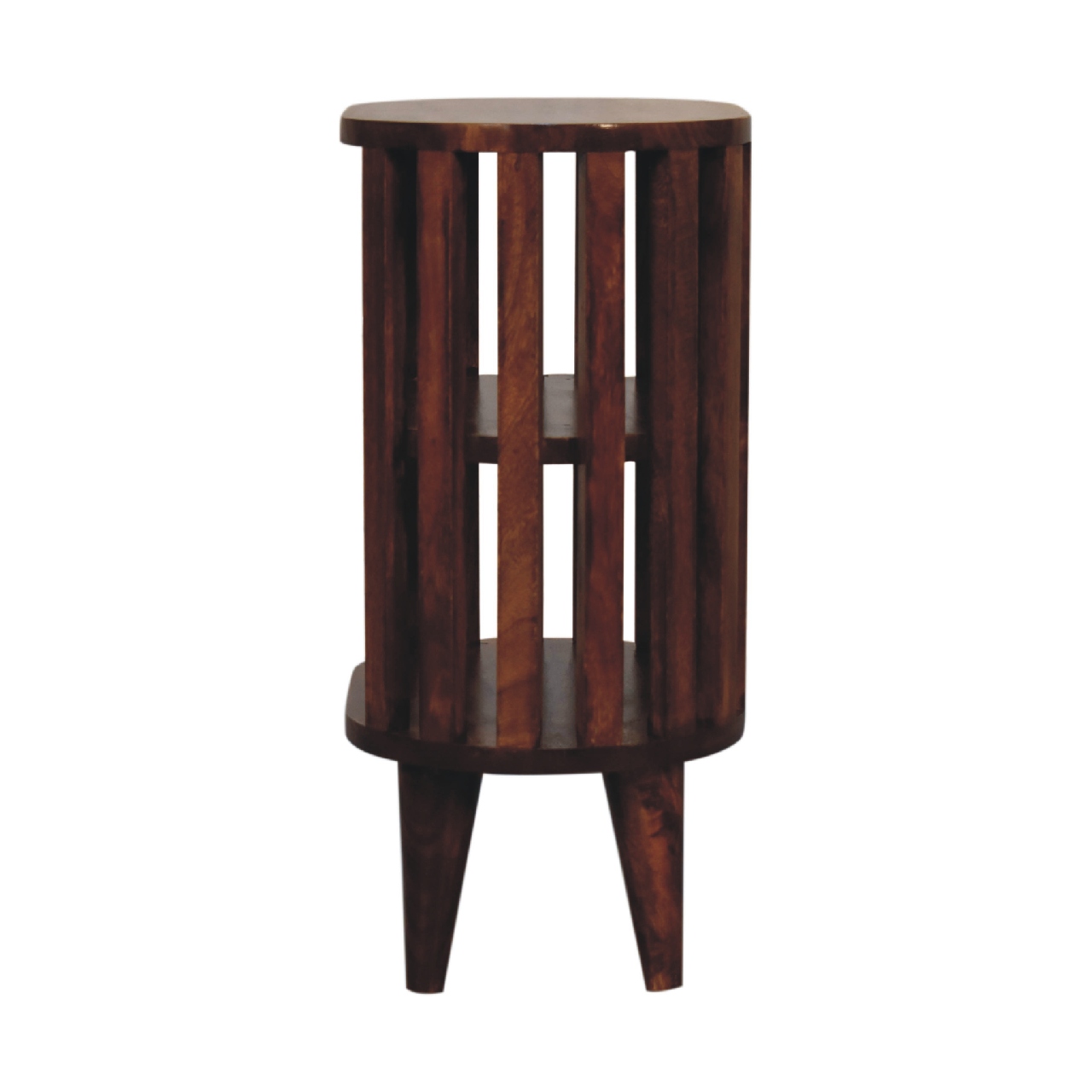 Ariella Double Shelf Chestnut Bedside - Image 8