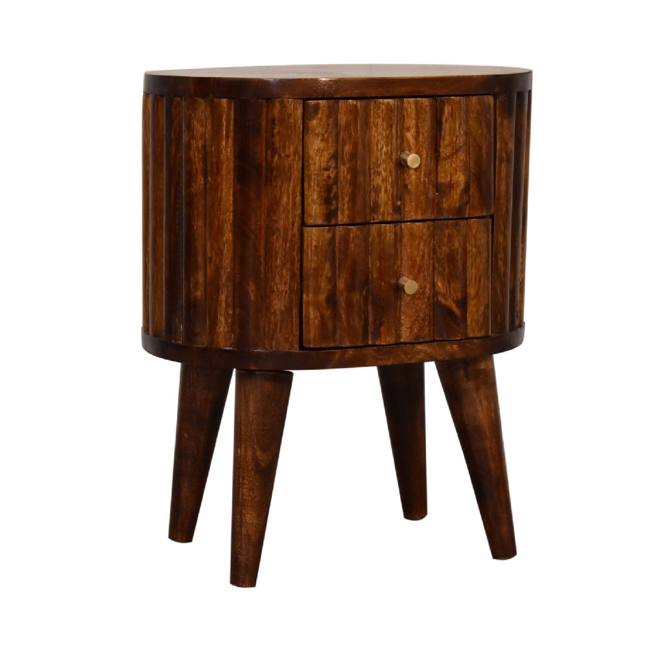 Stripe Chestnut Bedside - Image 2
